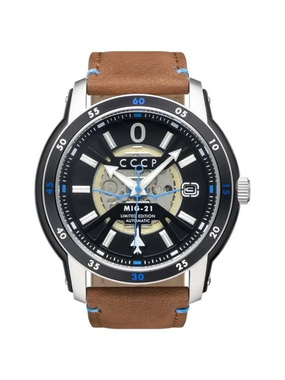 NWT Cccp Mig-21 Black Dial Men's Watch